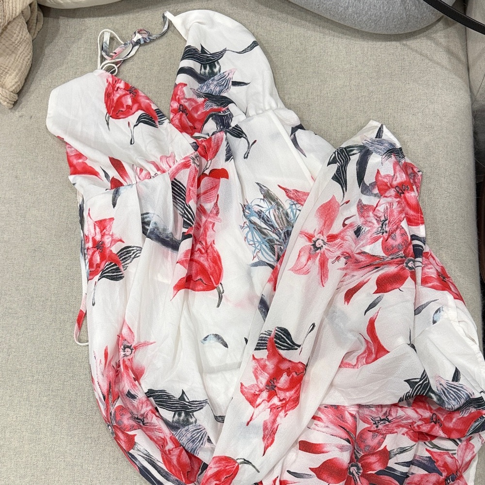 Floral Halter Neck Women Dress